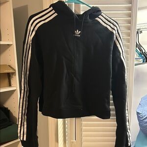 Adidas Women's Black Hoodie Jacket